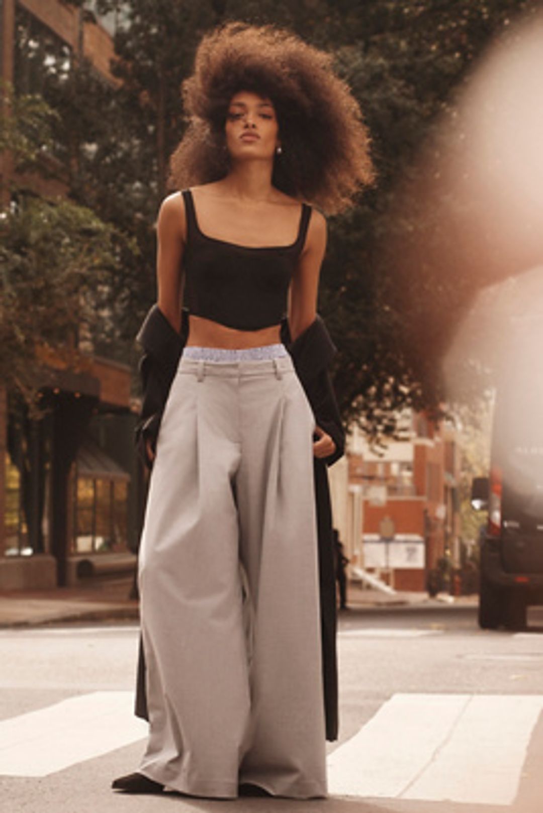 Boxer Detail Pleat-Front Trousers