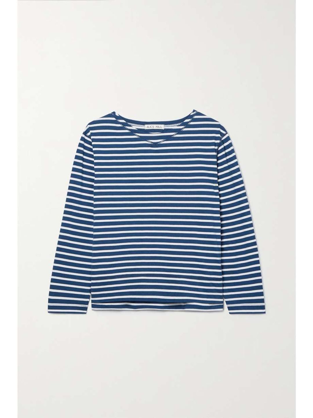 Beachside striped cotton-jersey top