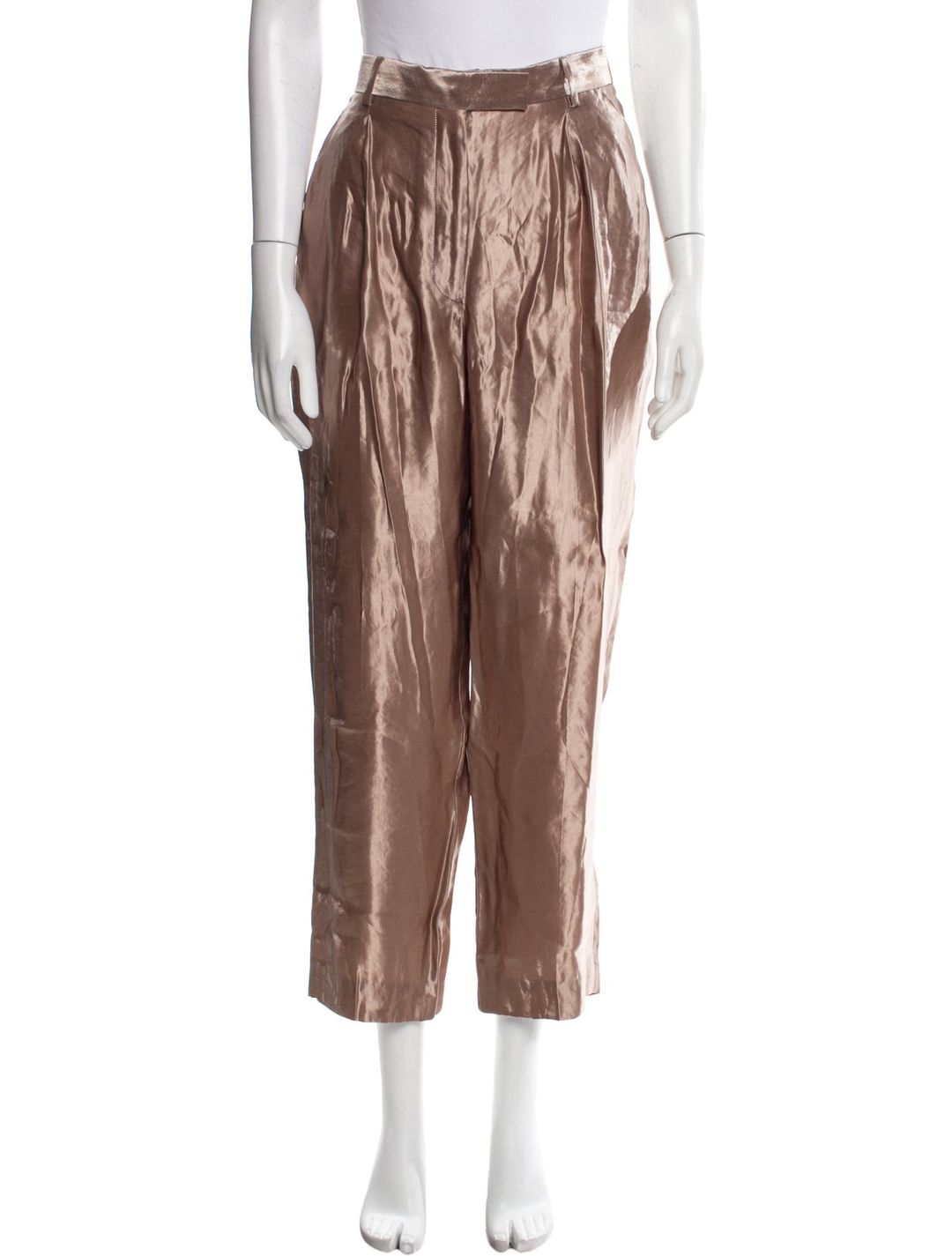 Dries Van Noten Linen Straight Leg Pants #6