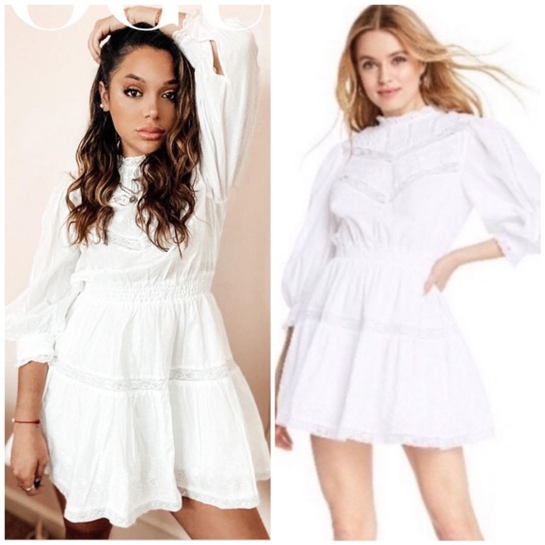 LoveShackFancy Target Talulah Pintuck Yoke Lace