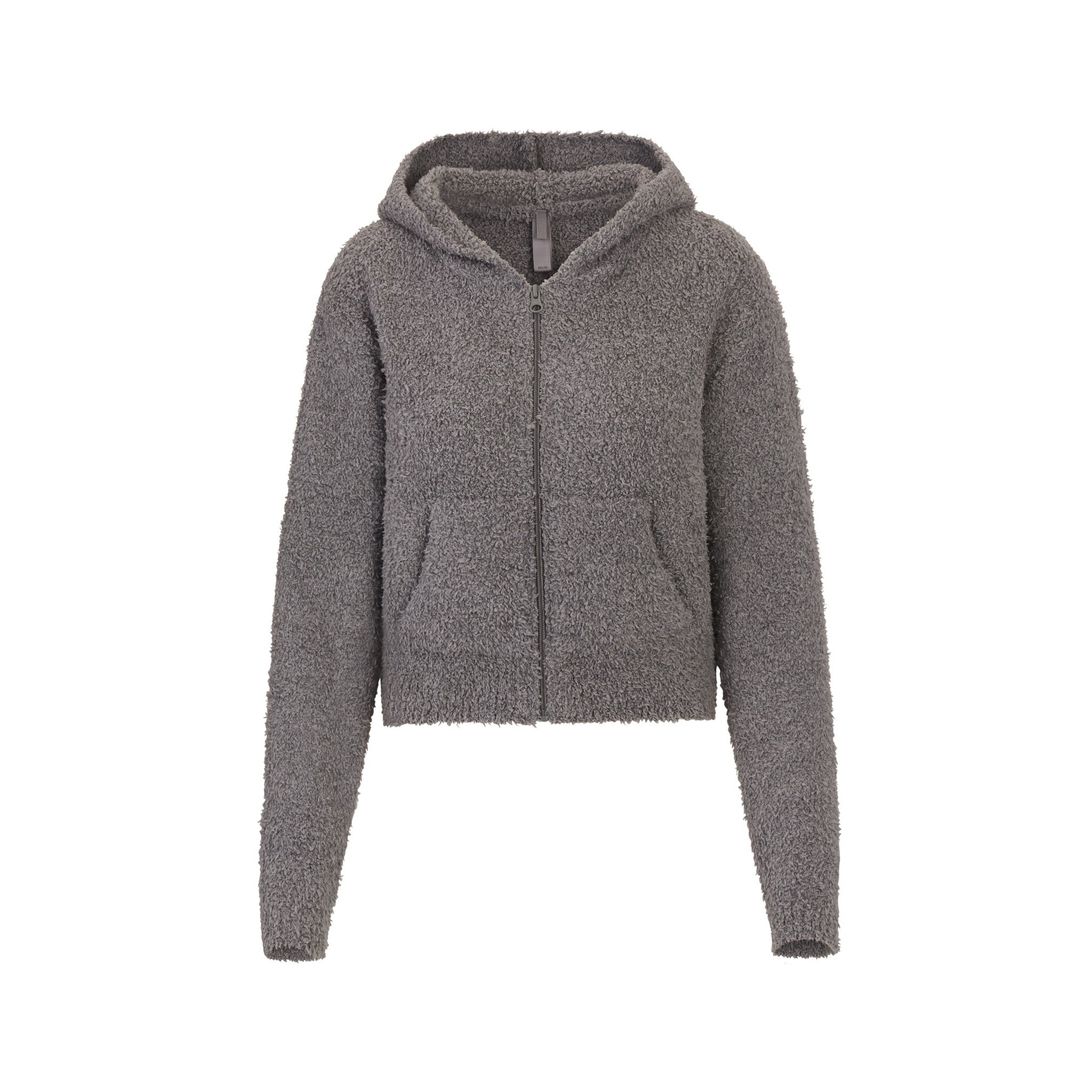 COZY KNIT ZIP UP HOODIE