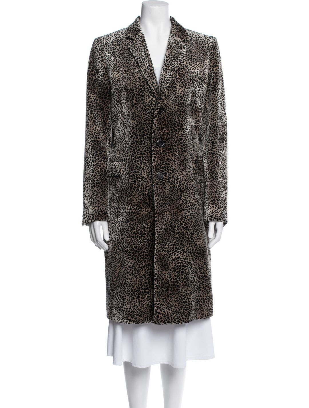 Saint Laurent Animal Print Coat