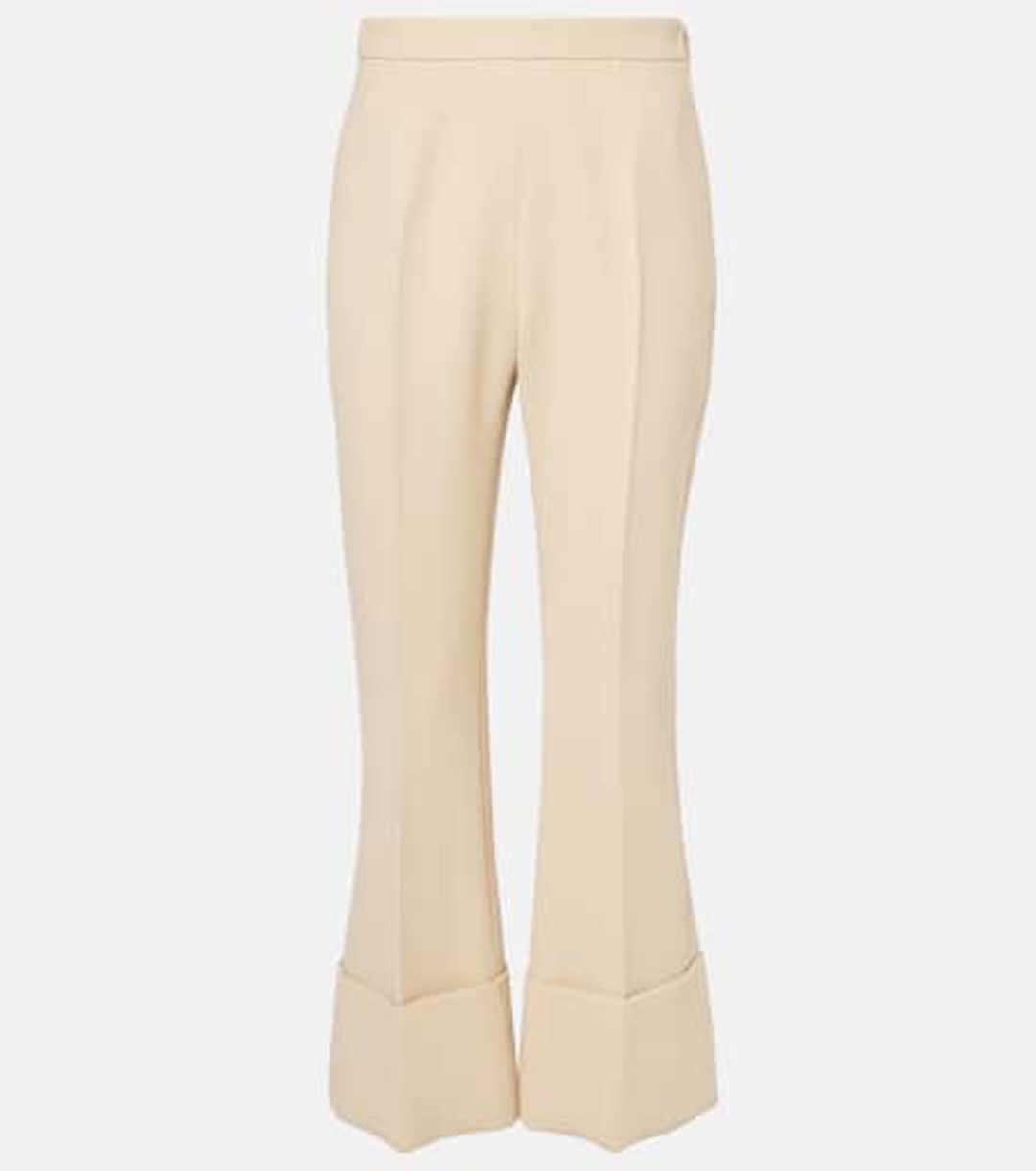 VALENTINO Virgin wool crêpe flared pants