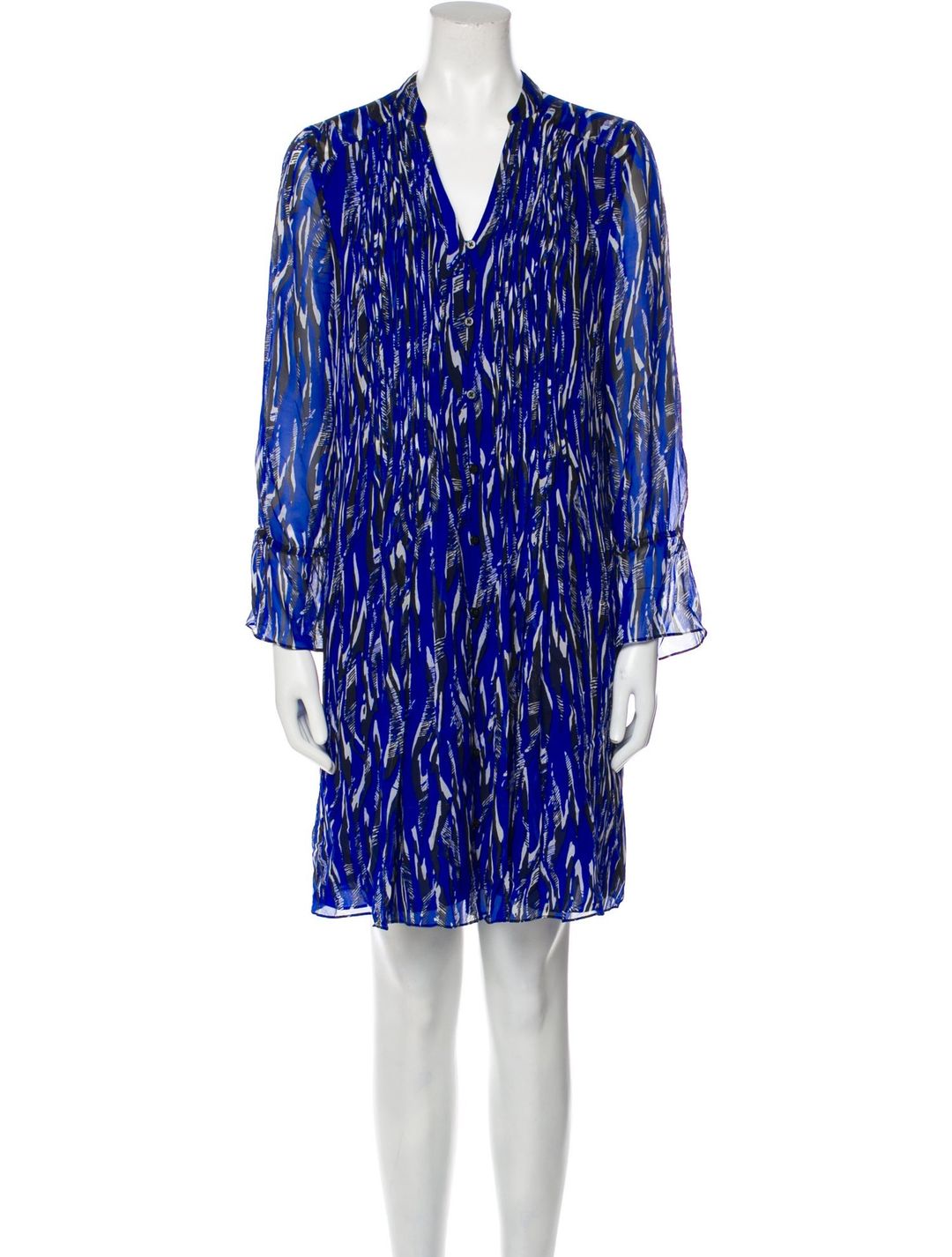 Silk Knee-Length Dress