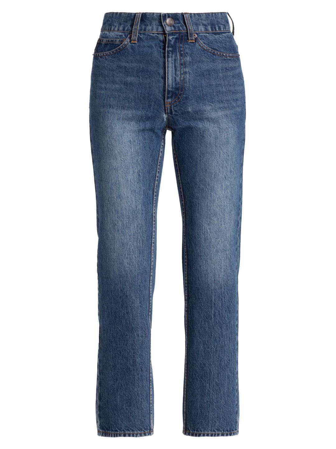 Co High-Rise Straight-Leg Cropped Jeans