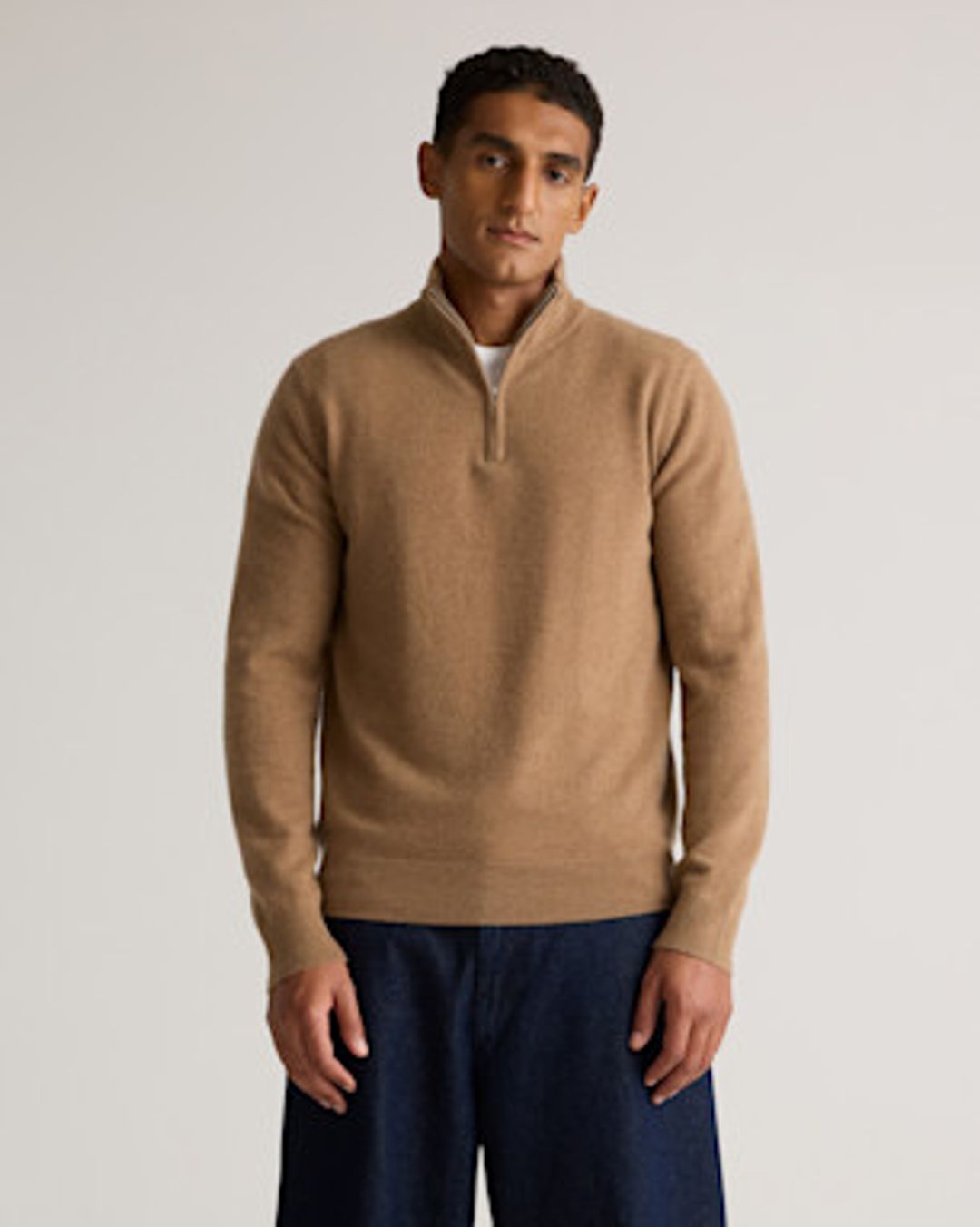 Mongolian Cashmere V-Neck Sweater #9
