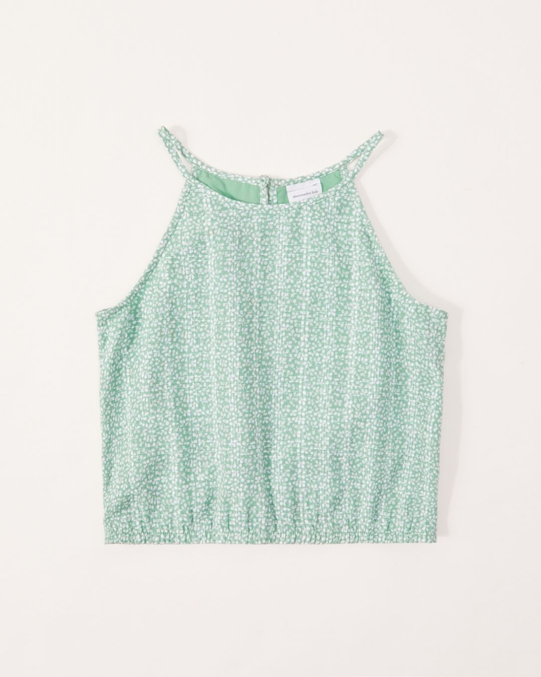 Girls textured high-neck top