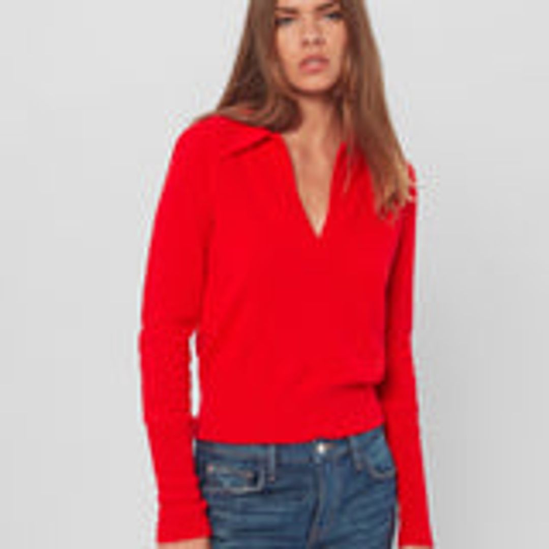 Audenn Cashmere Polo Sweater