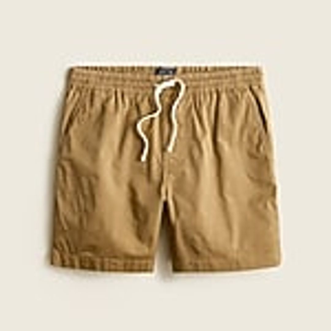 6" dock short in stretch chino