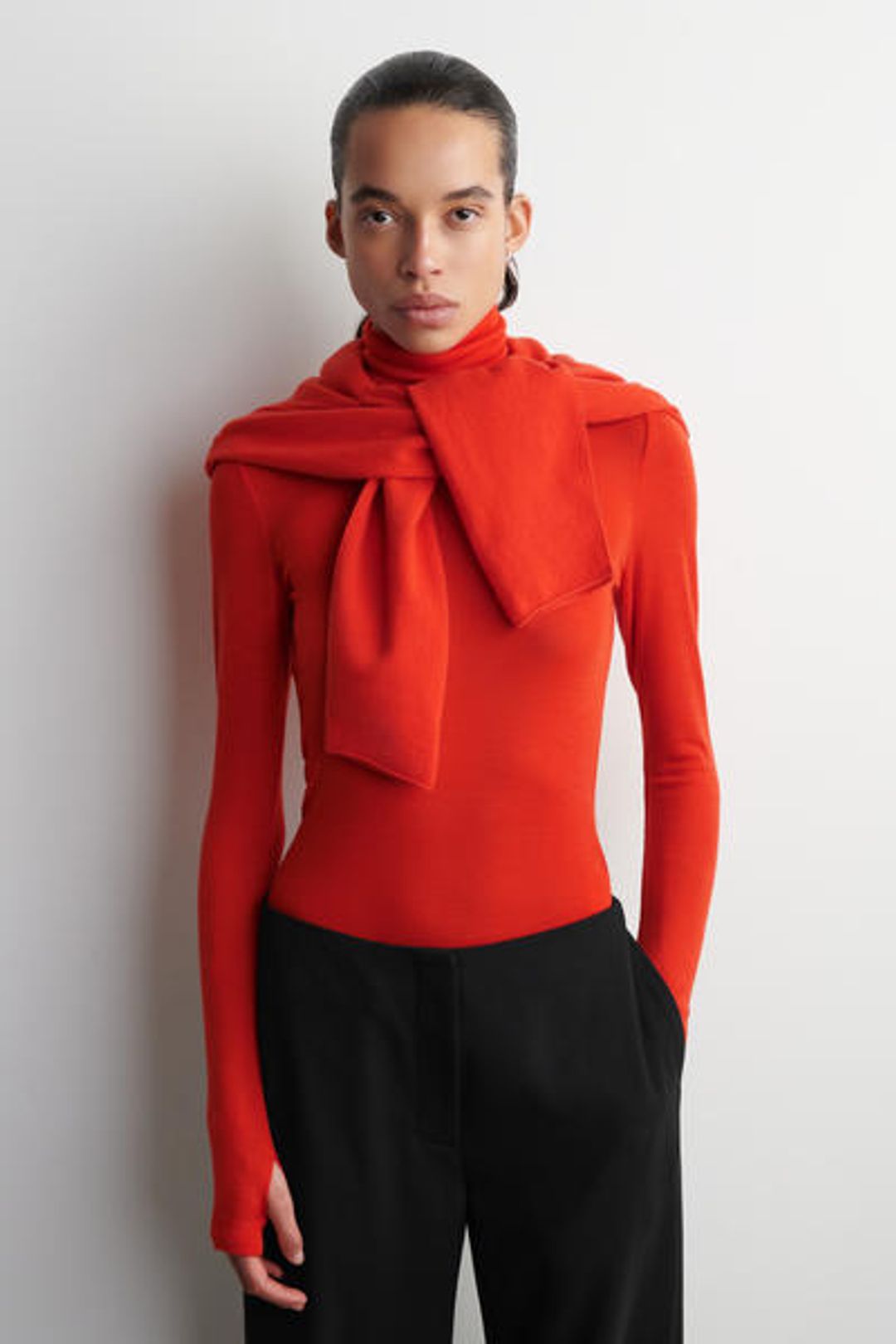 MERINO WOOL TURTLENECK DRESS