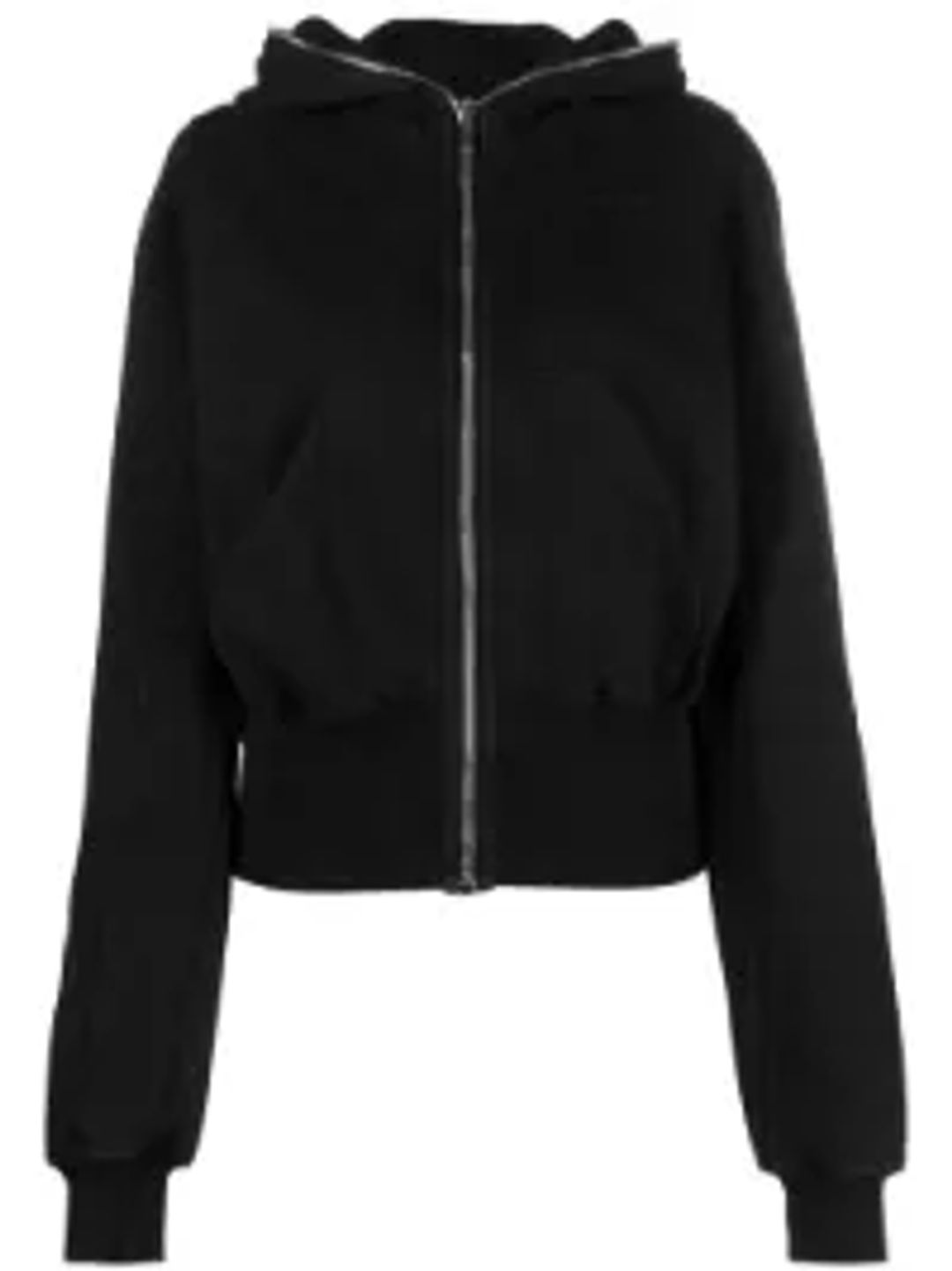 full-zip cotton hoodie