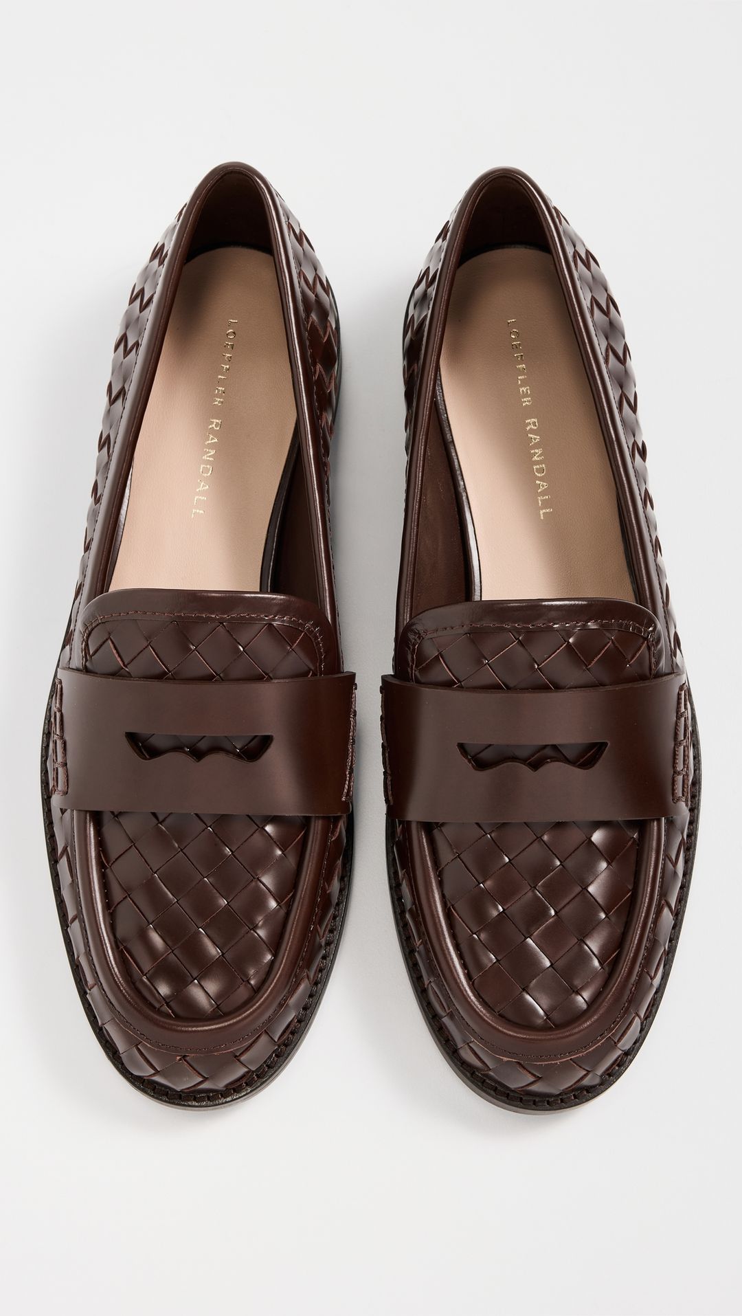 Rachel Woven Leather Loafers