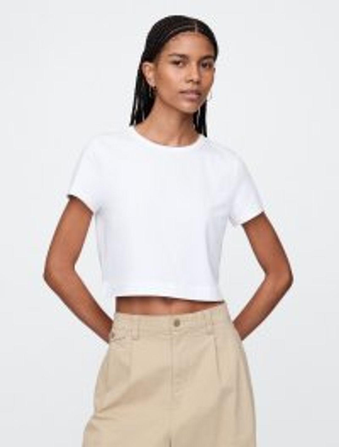 Organic Cotton VintageSoft Cropped T-Shirt