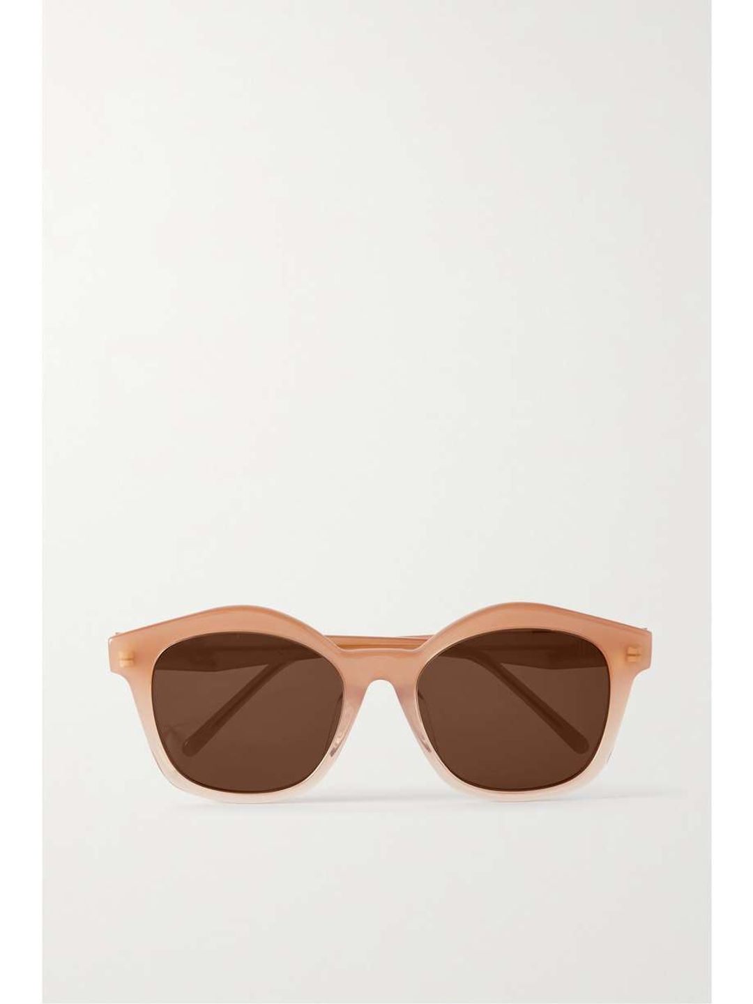 Oversized square-frame acetate sunglasses
