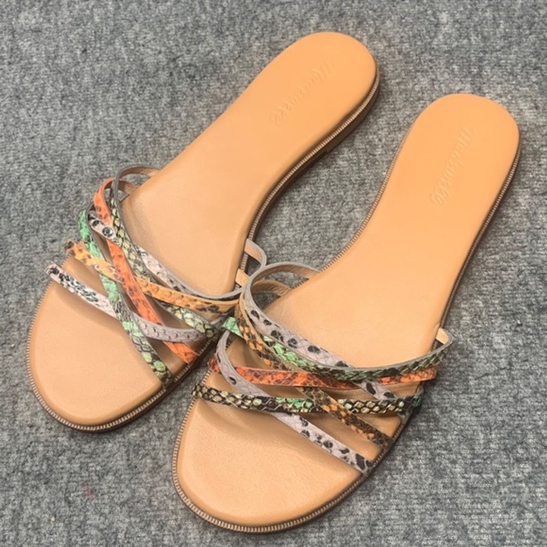 Madewell Tracie Crisscross Slide Sandal
