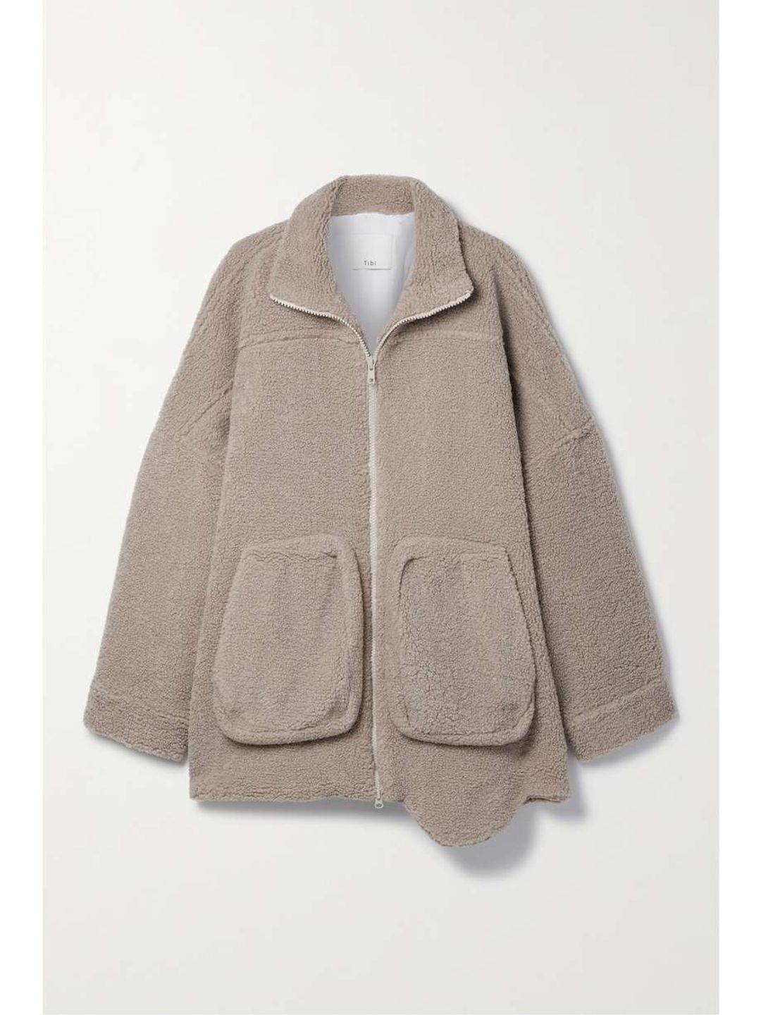 Oversized fleece jacket