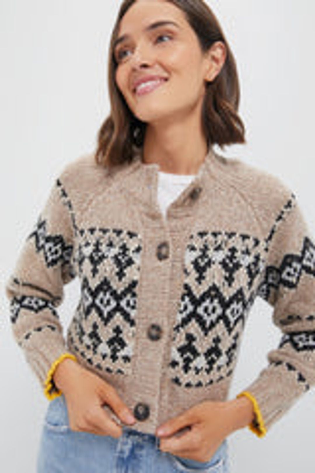 Taupe Damas Cardigan #2