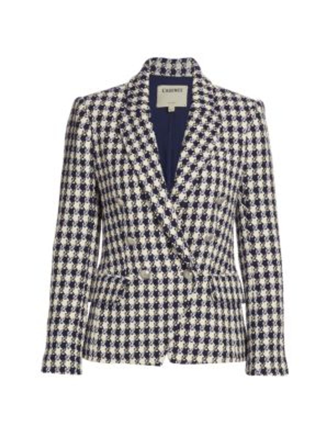 Kenzie Double-Breasted Tweed Blazer #2