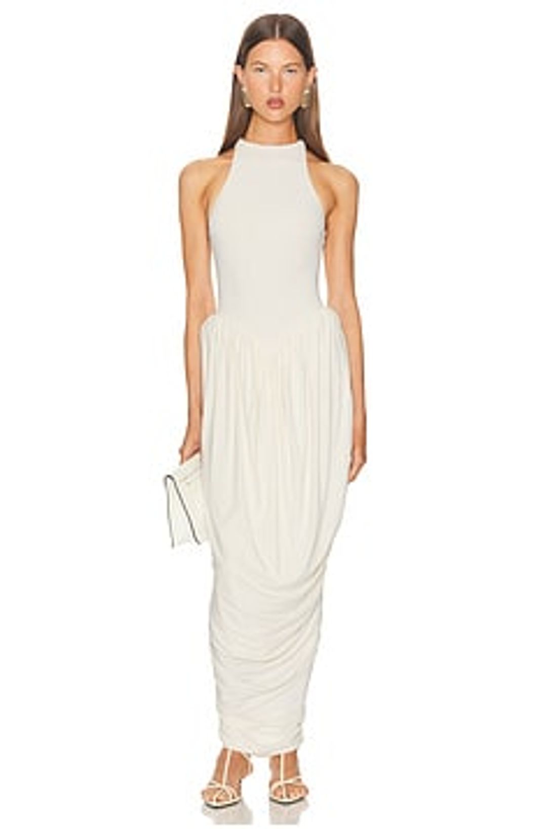 The Duchess Jersey Dress in Ivory