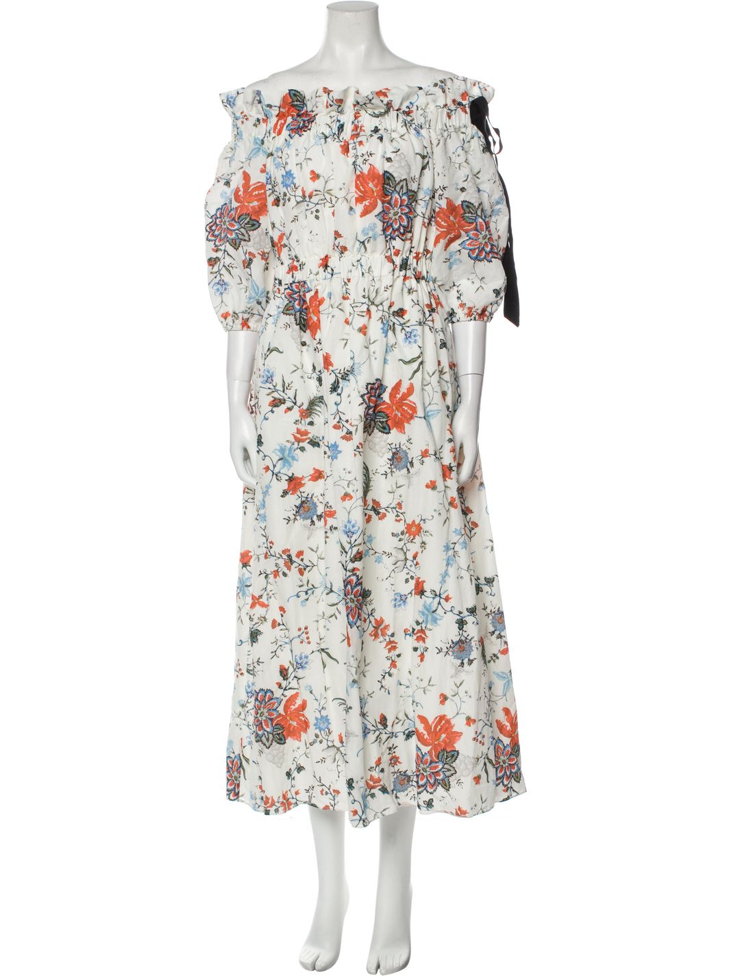 Erdem Floral Print Long Dress