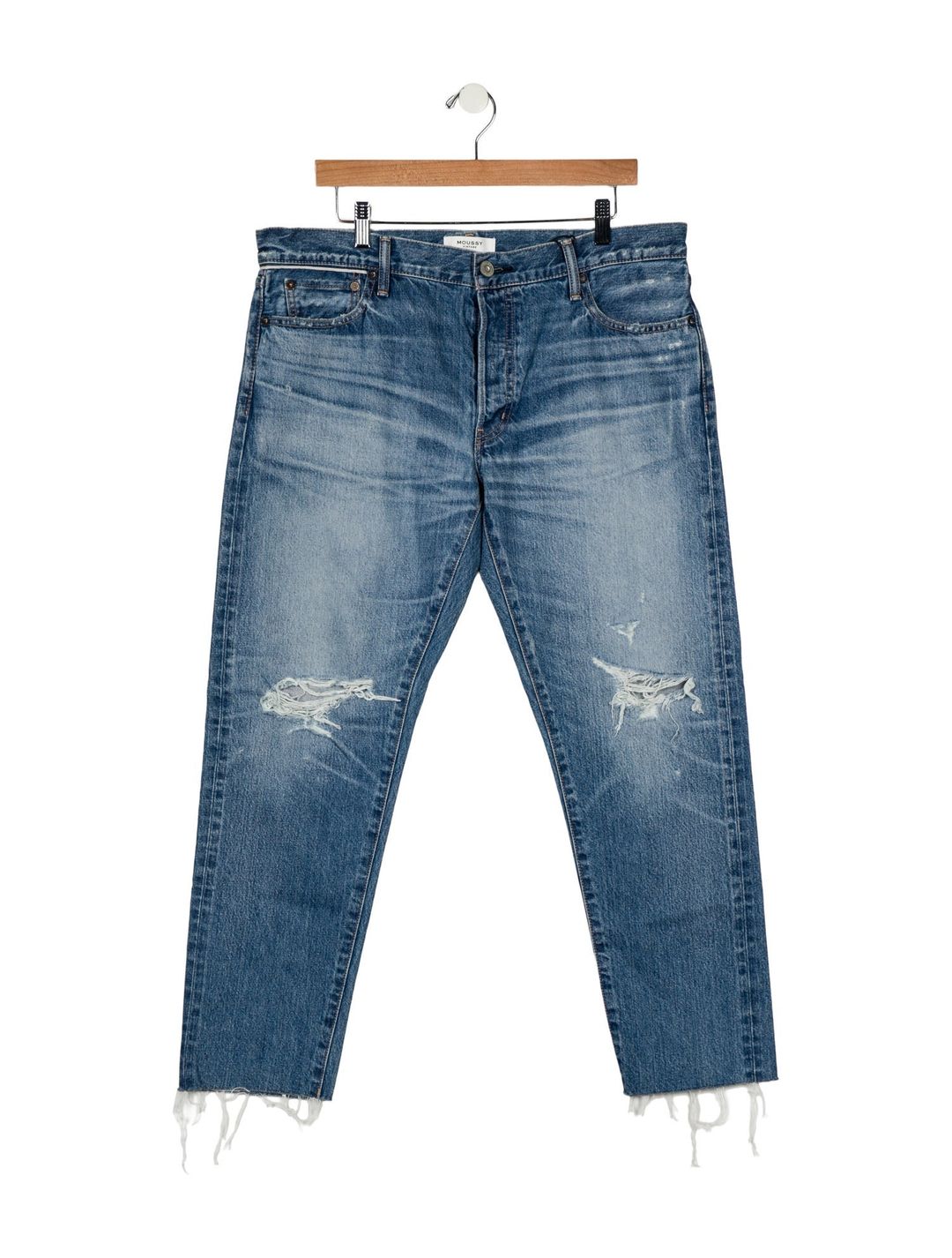 Moussy Vintage Mid-Rise Straight Leg Jeans