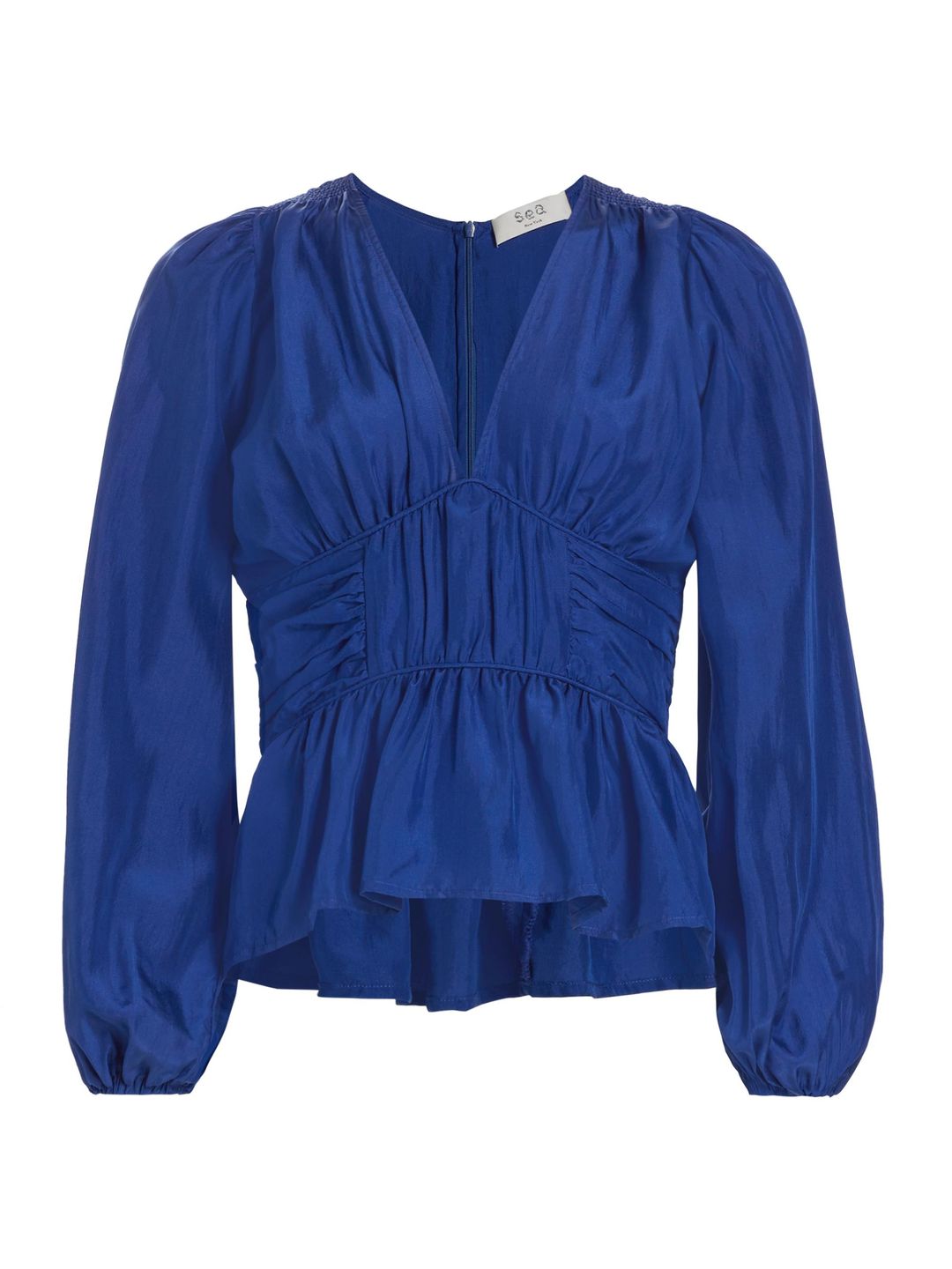 Sea Fabiola Silk Ruched Blouse