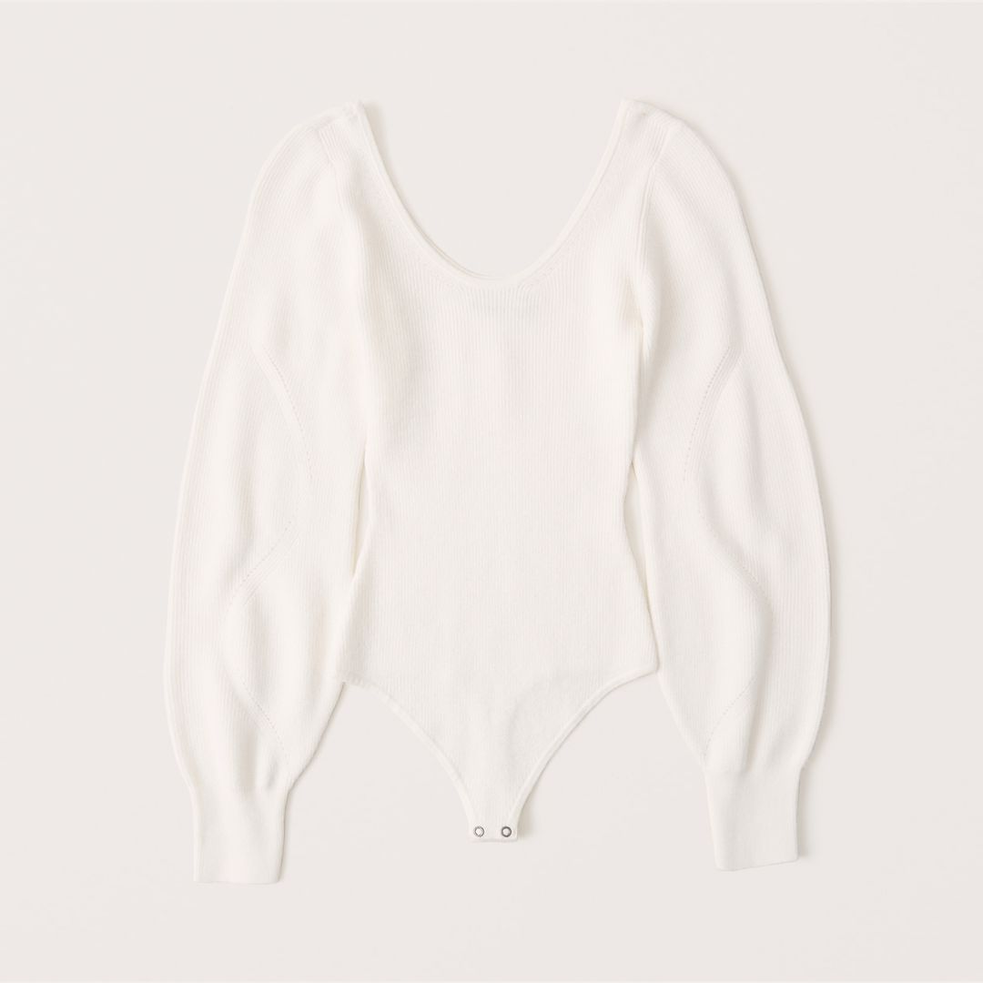 Scoopneck Knit Bodysuit