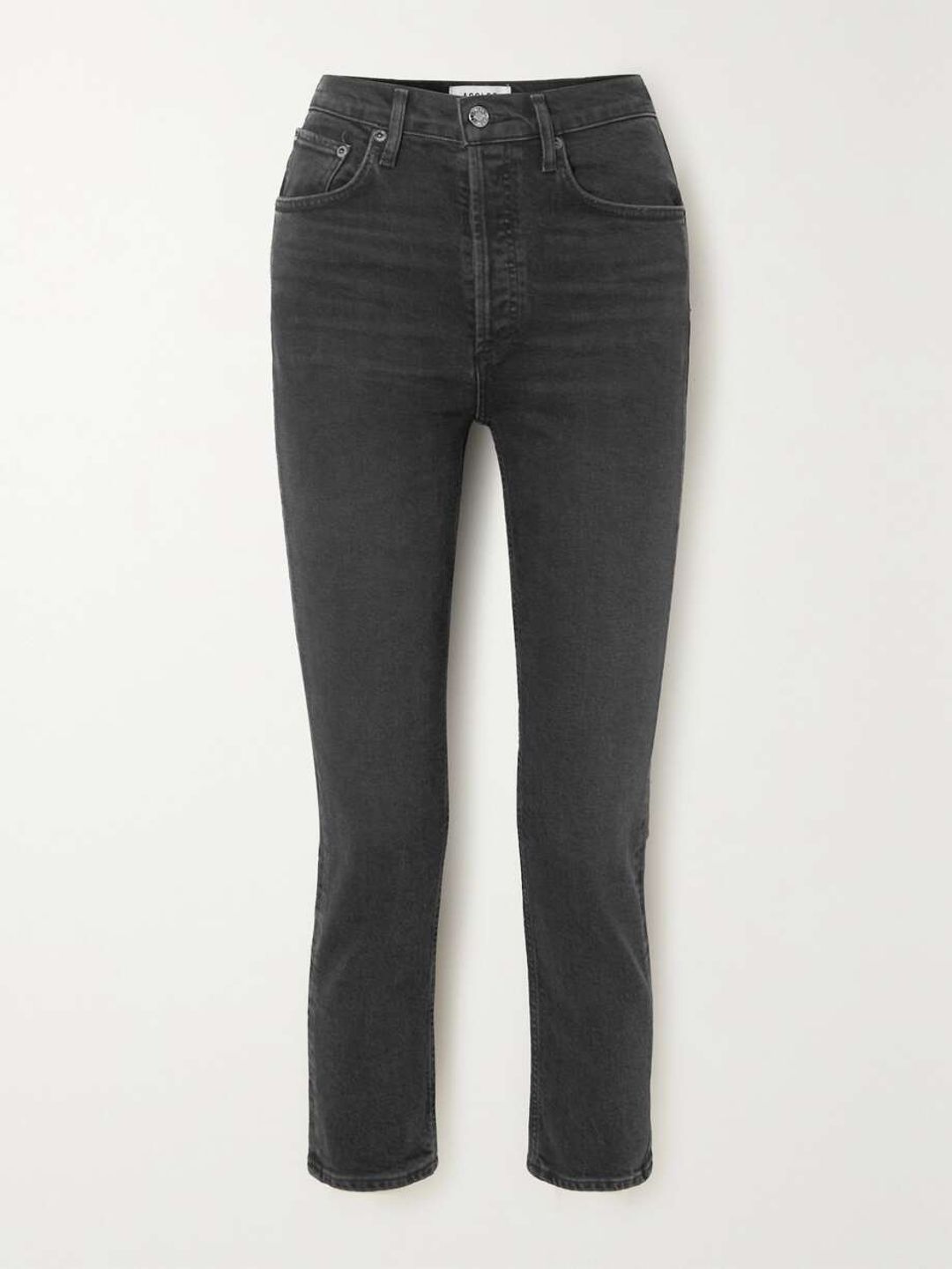 Riley High Rise Straight Crop Jeans #6
