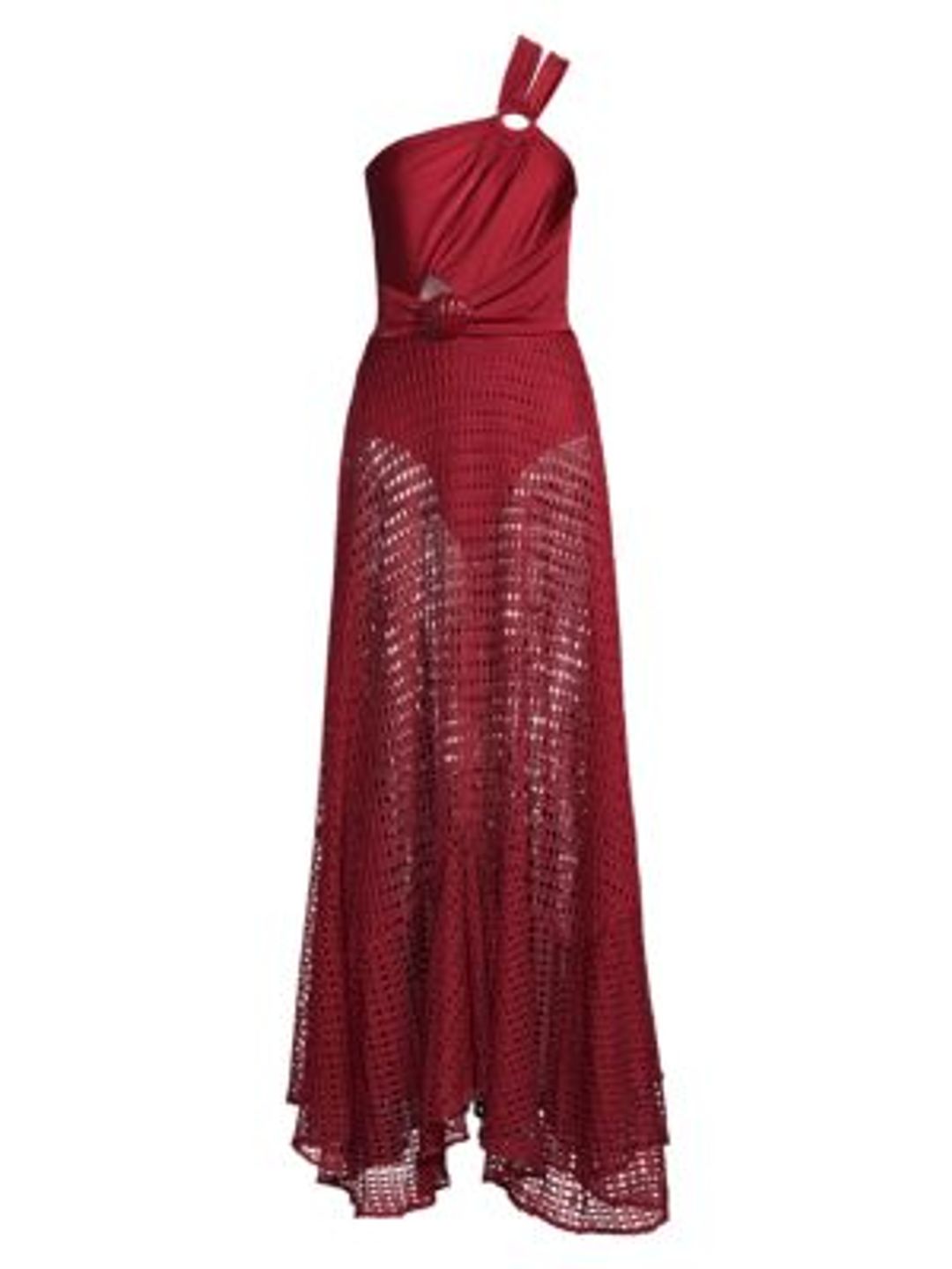 Asymmetrical Netted Beach Dress #4