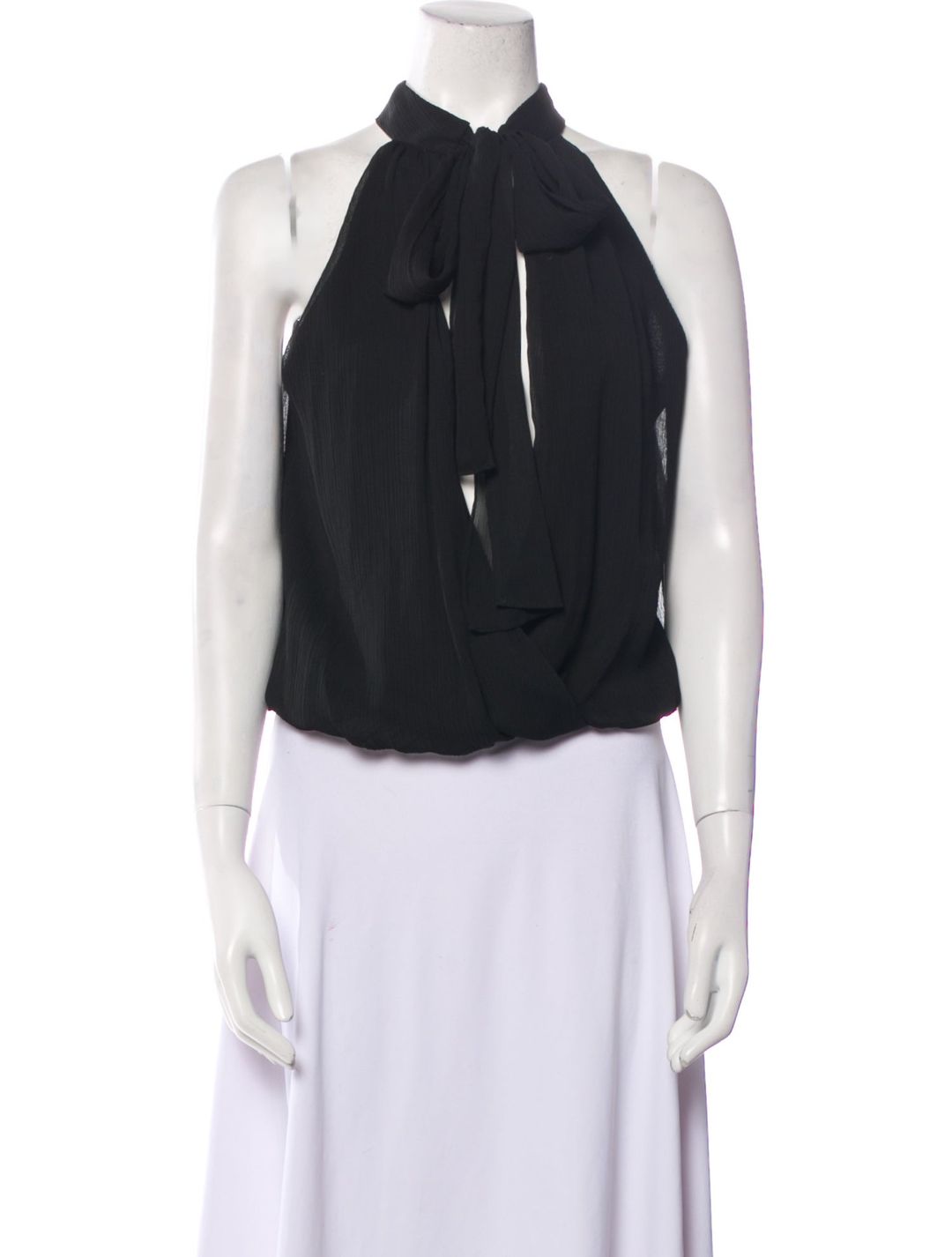 Halterneck Sleeveless Crop Top