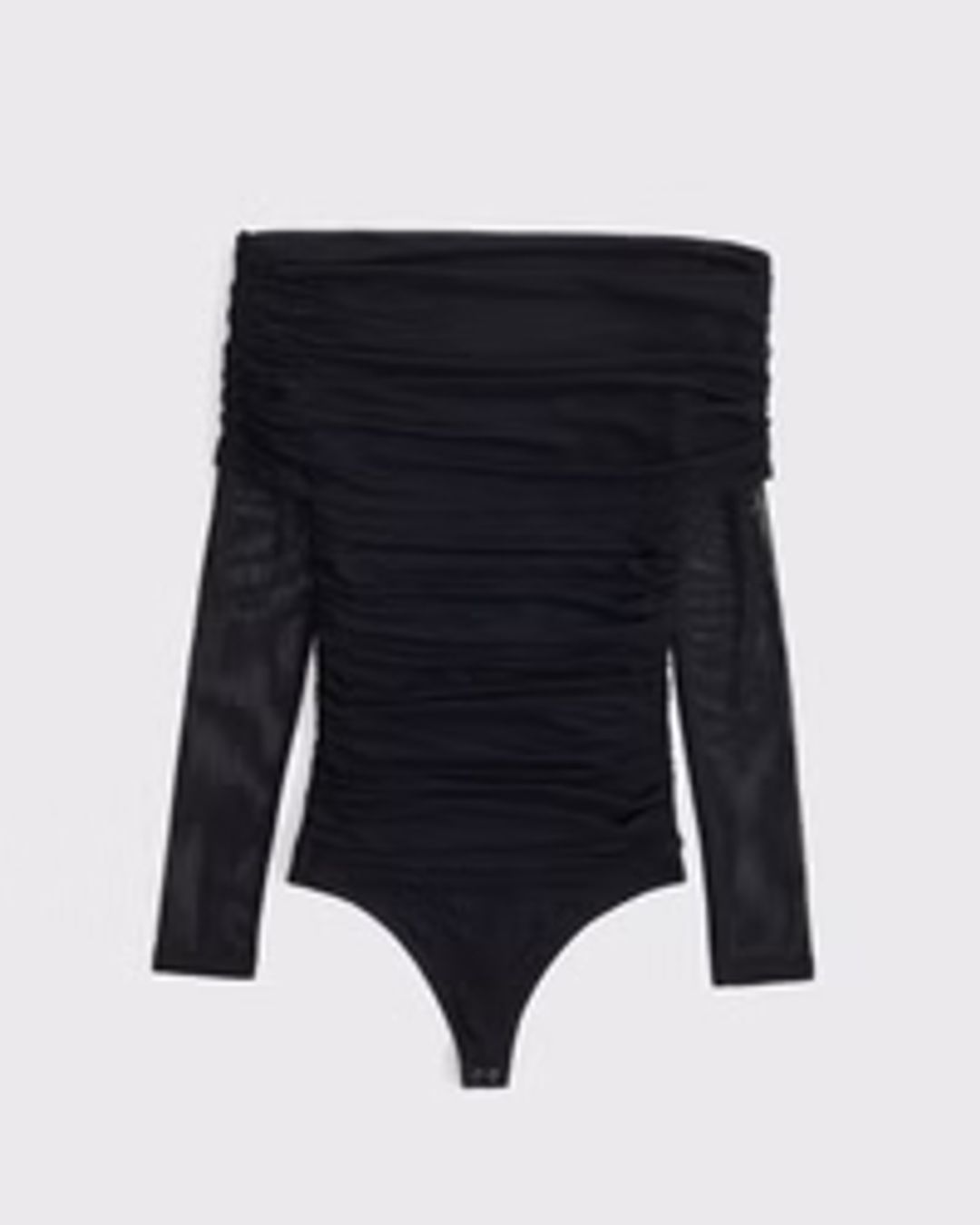 Long-Sleeve Ponte Squareneck Seamed Bodysuit