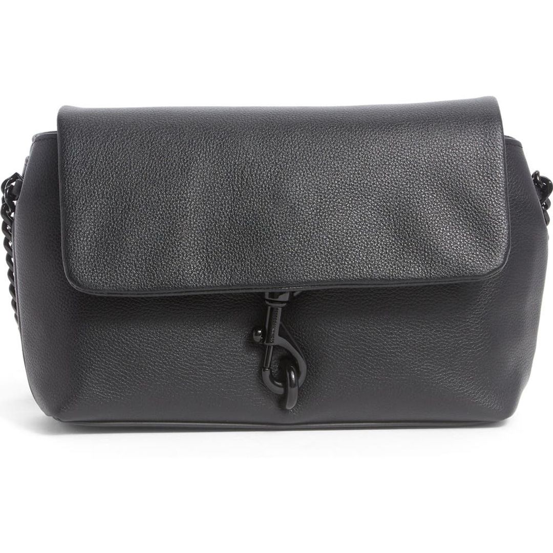 Leather Flap Convertible Crossbody Bag