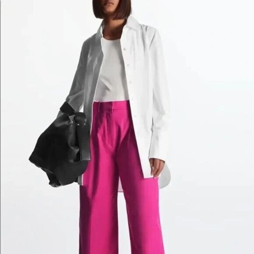 Wide Leg High Waist Pleated Trouser Pants