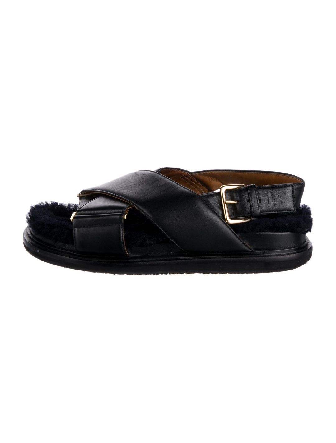 Marni Leather Slingback Sandals