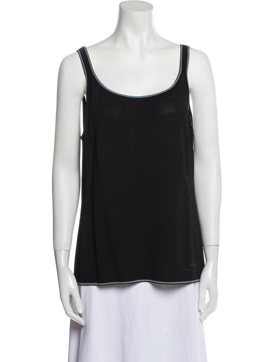 Escada Scoop Neck Sleeveless Top