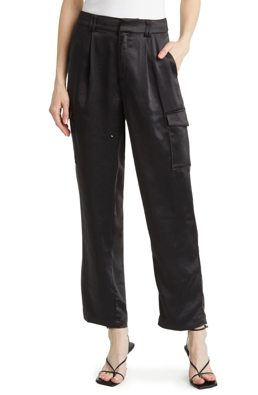 Malika Satin Cargo Pants #2