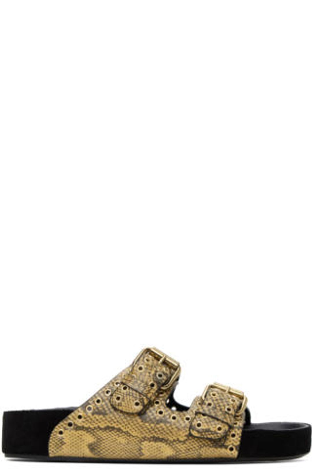 ISABEL MARANT Tan Lennyo Buckle Sandals