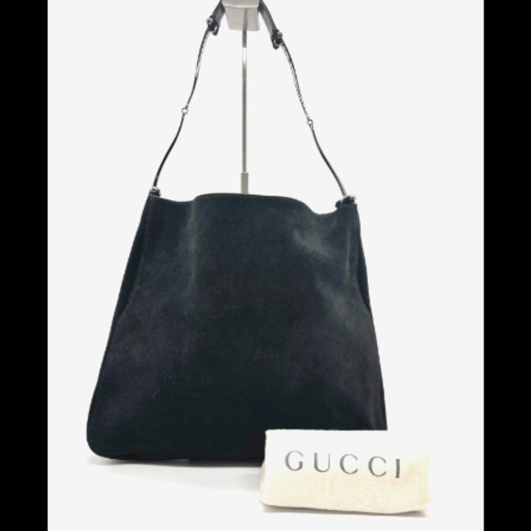 Gucci Shoulder Bag Horsebit Leather Suede