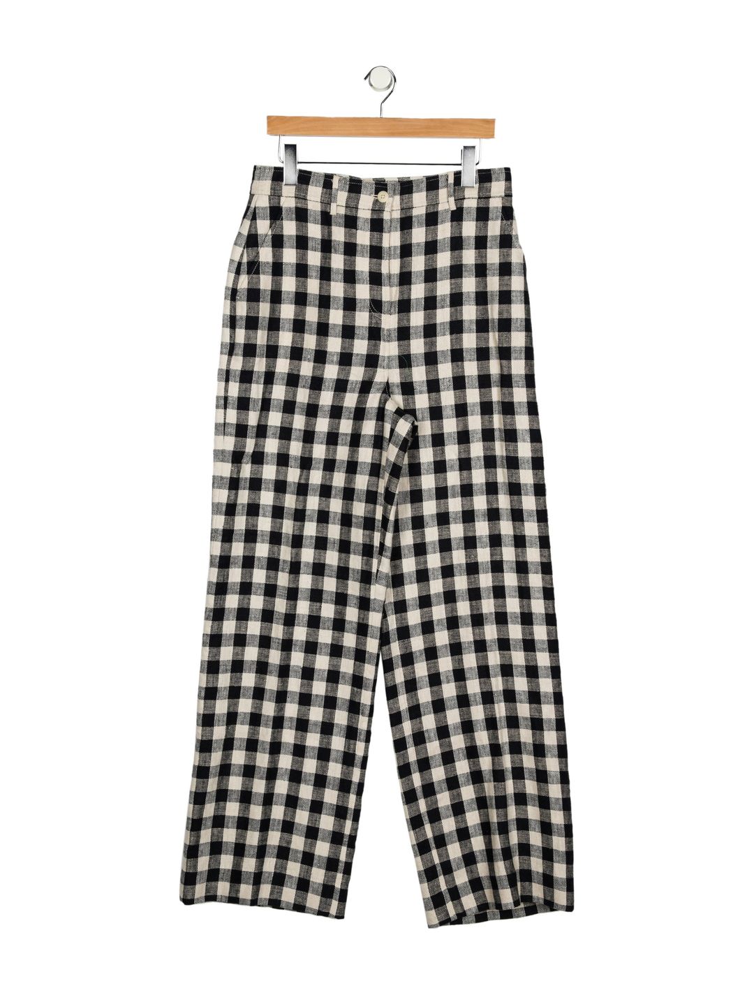 Plaid Print Wide Leg Pants w/ Tags