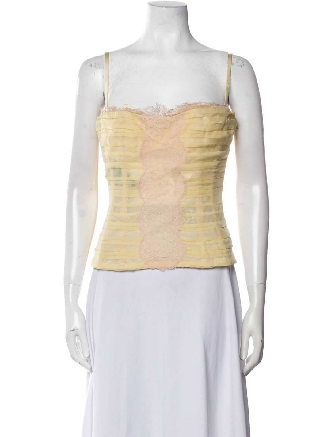 Square Neckline Sleeveless Crop Top