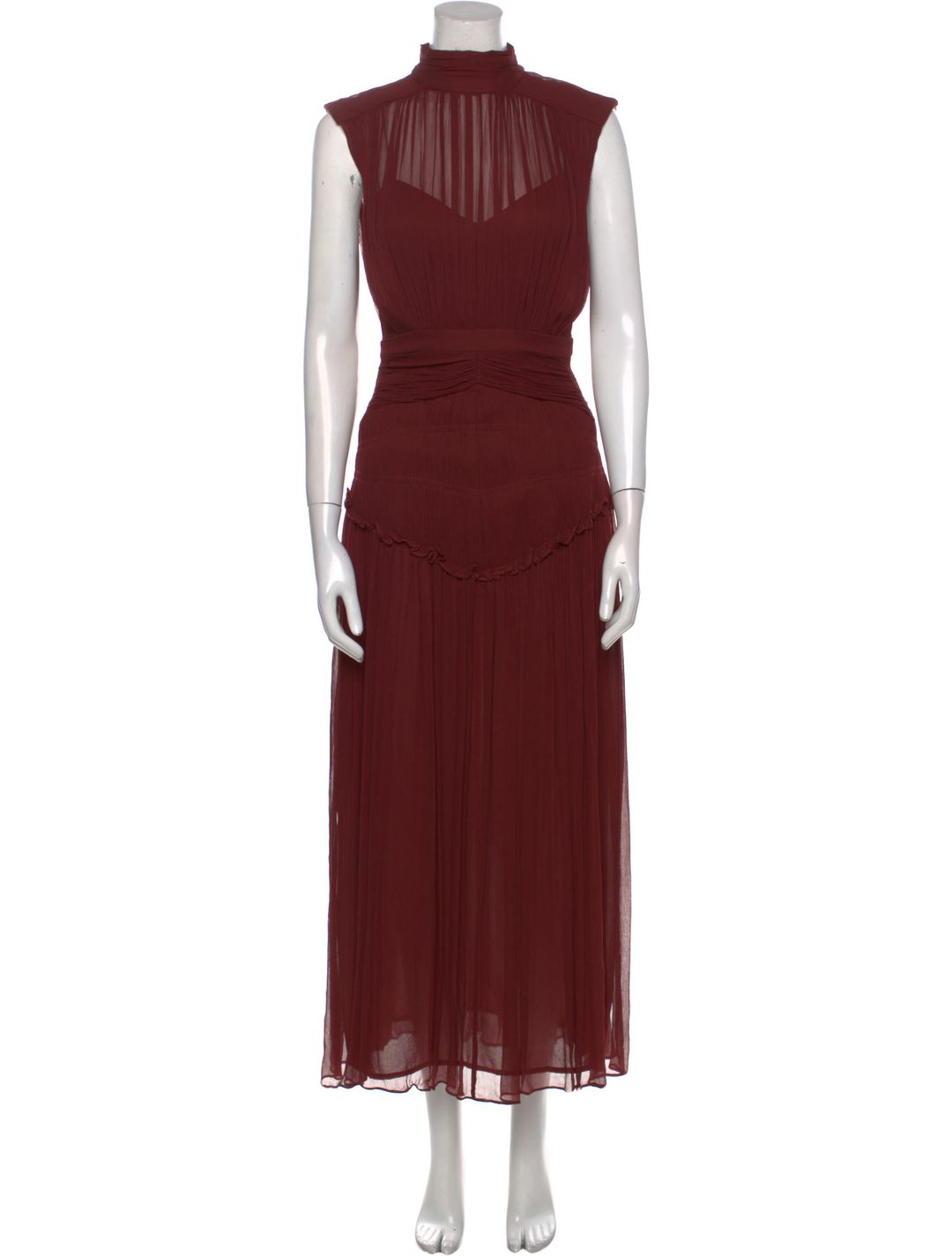 Shona Joy Mock Neck Long Dress w/ Tags