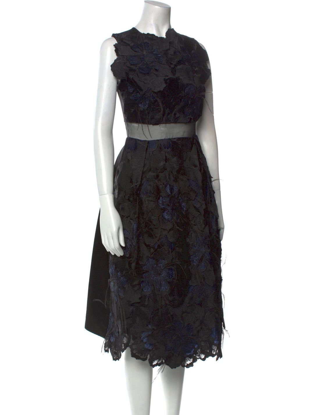 Silk Midi Length Dress