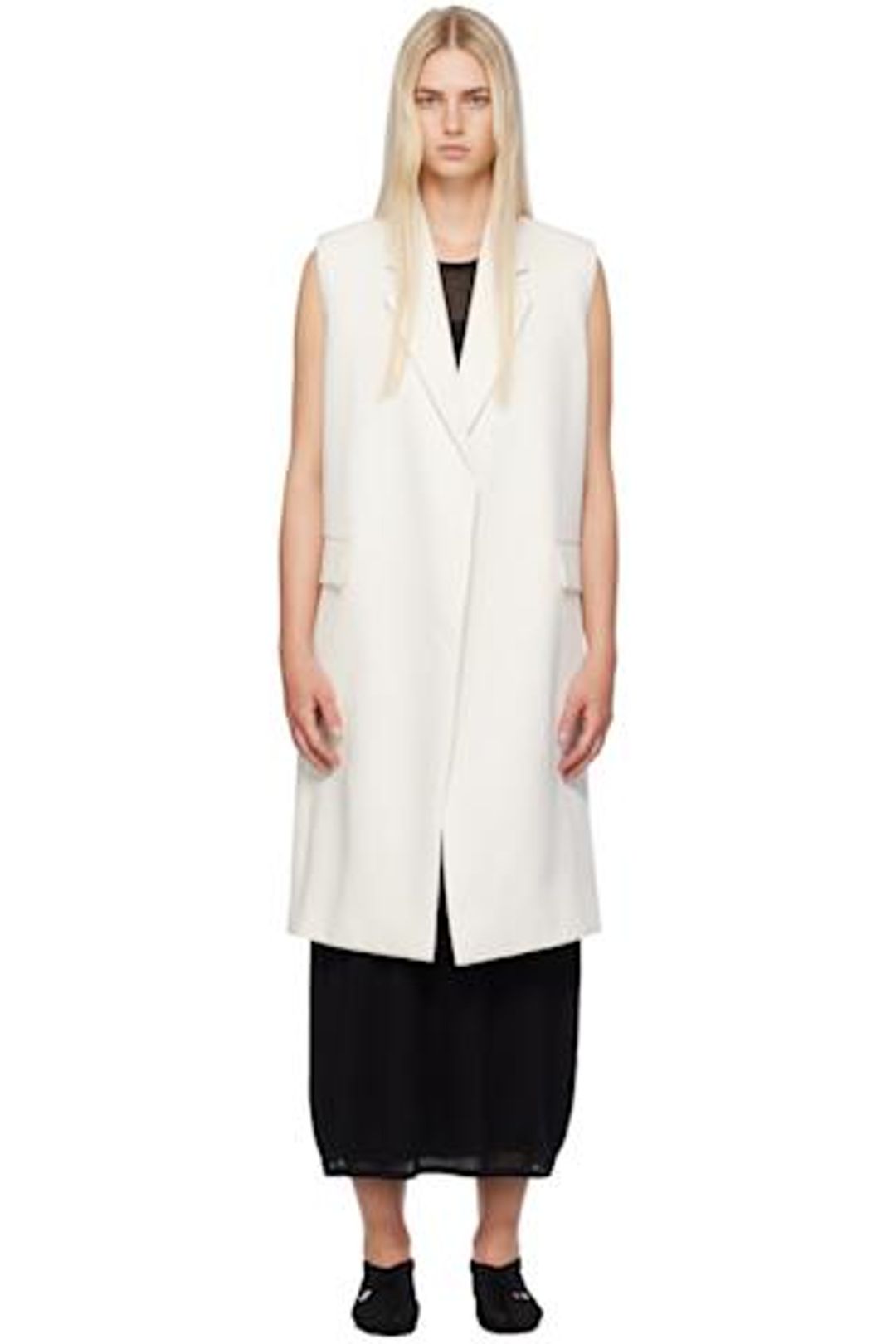 Off-White Sleeveless Coat