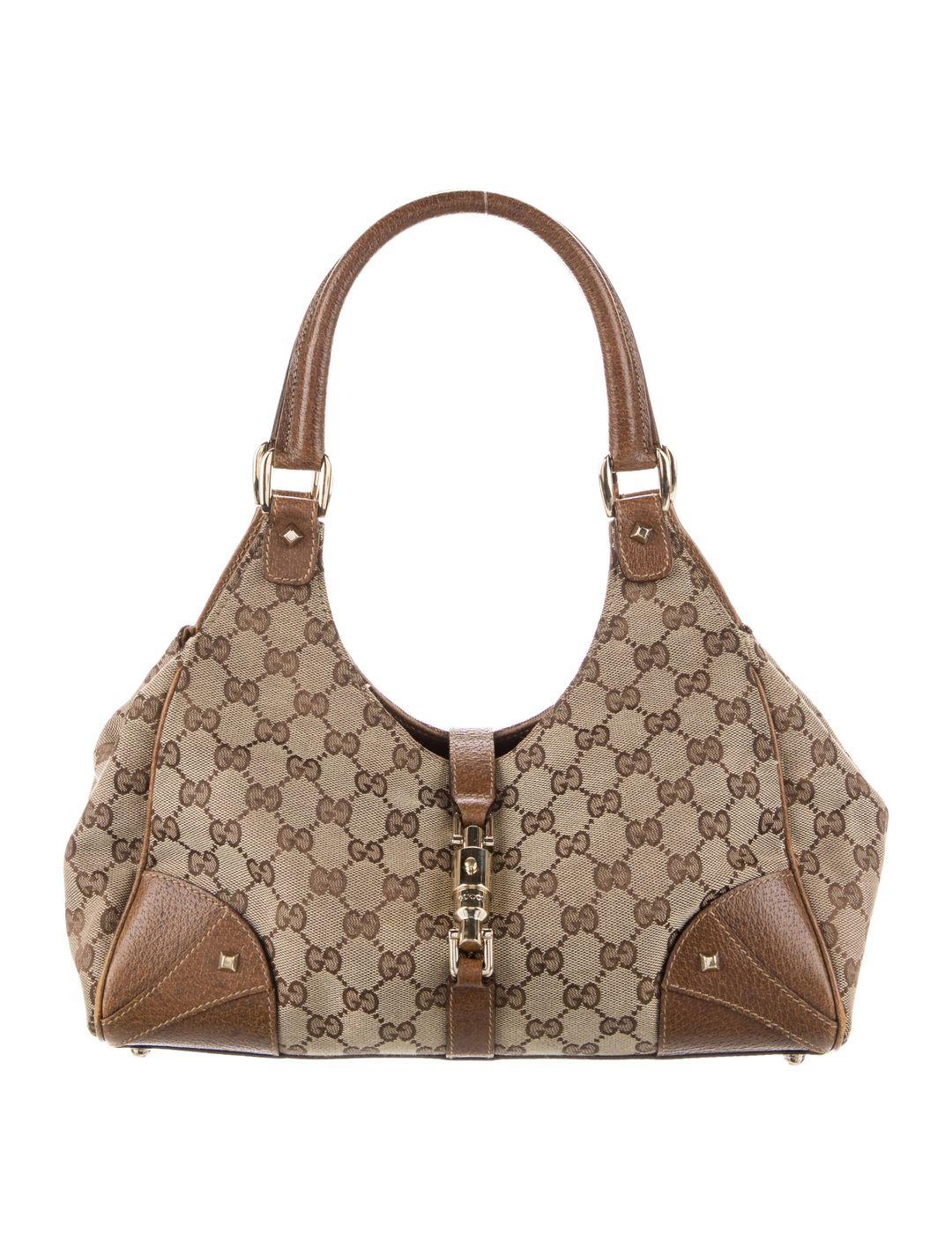 Gucci Small GG Canvas Jackie Bardot Bag