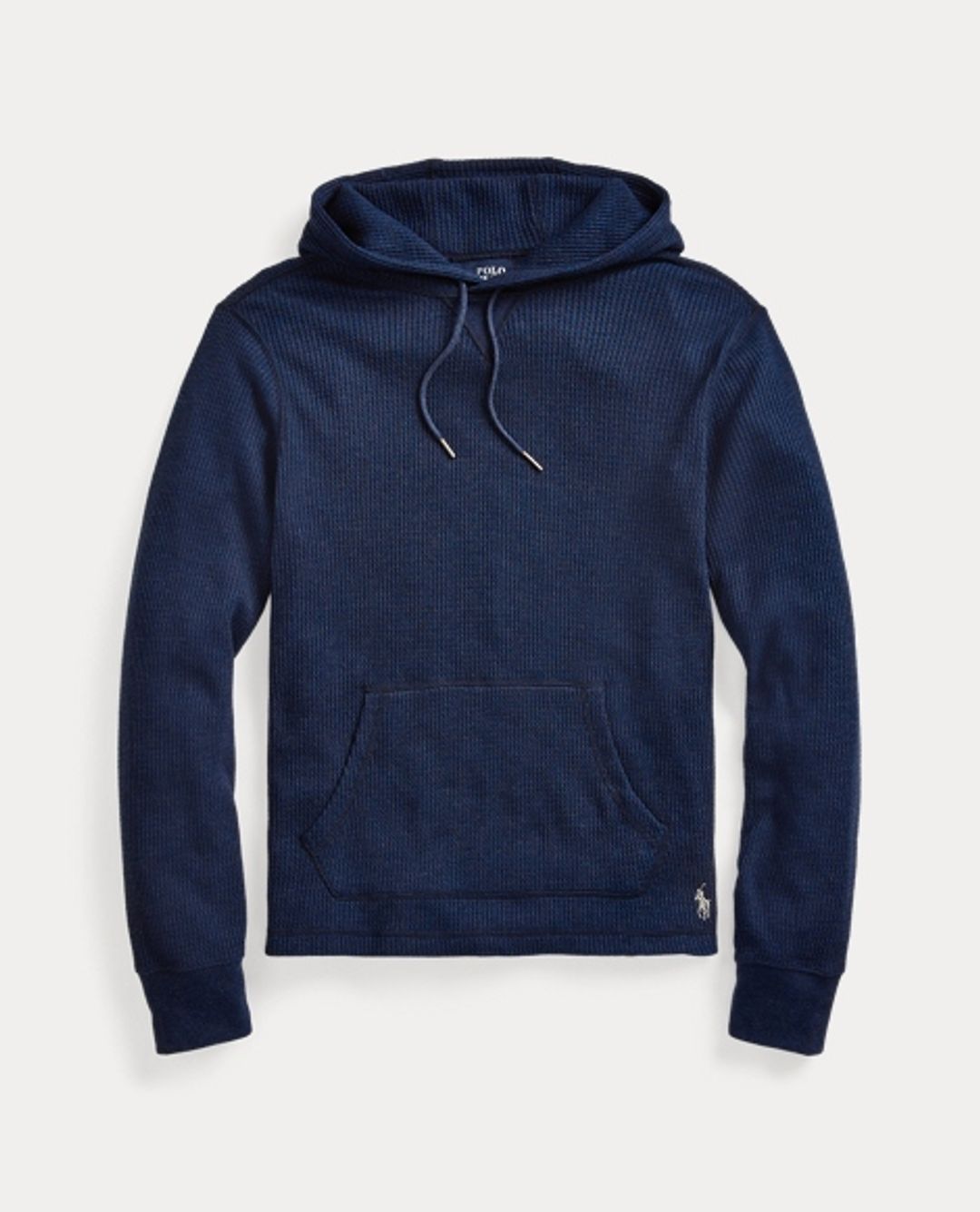 Waffle-Knit Jersey Hoodie