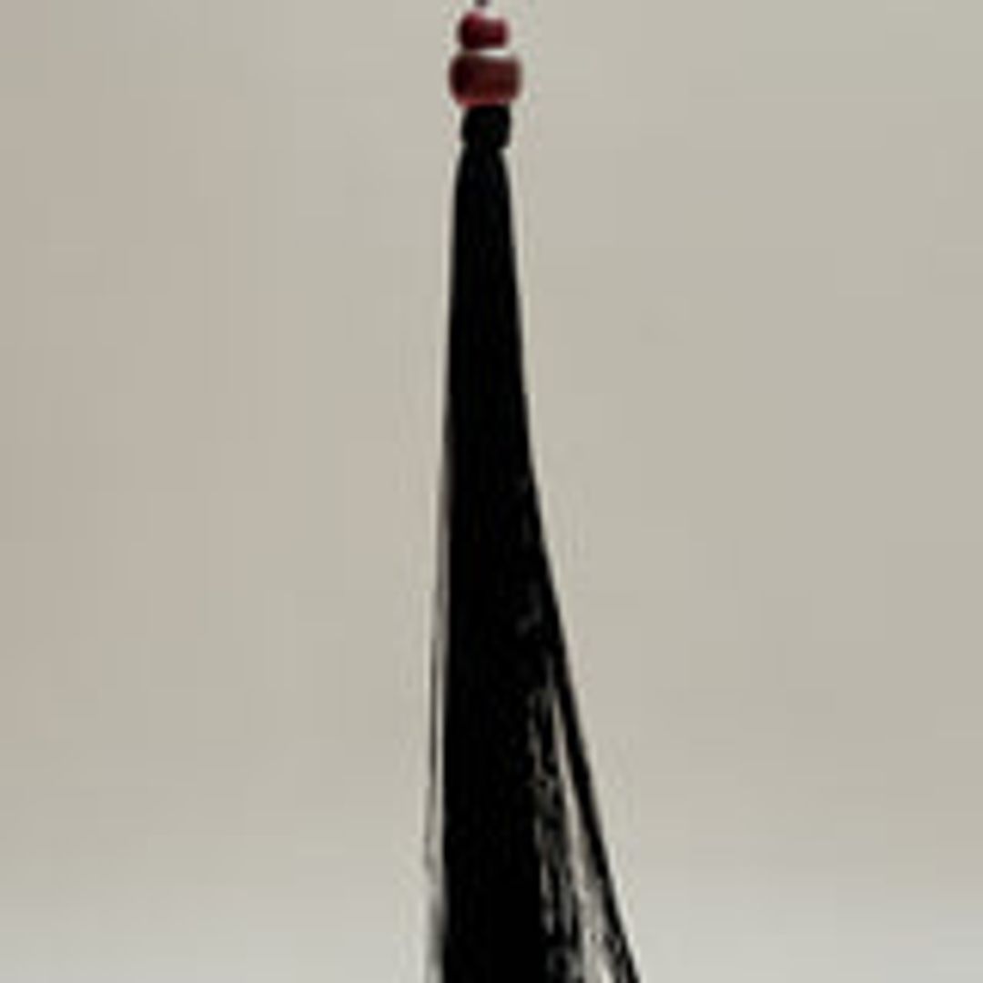 Large Cadenza Tassel in Leather and Acrylic