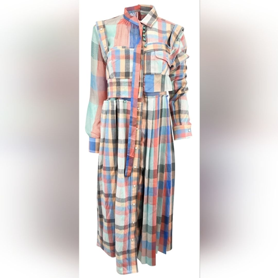 Sacai plaid dress