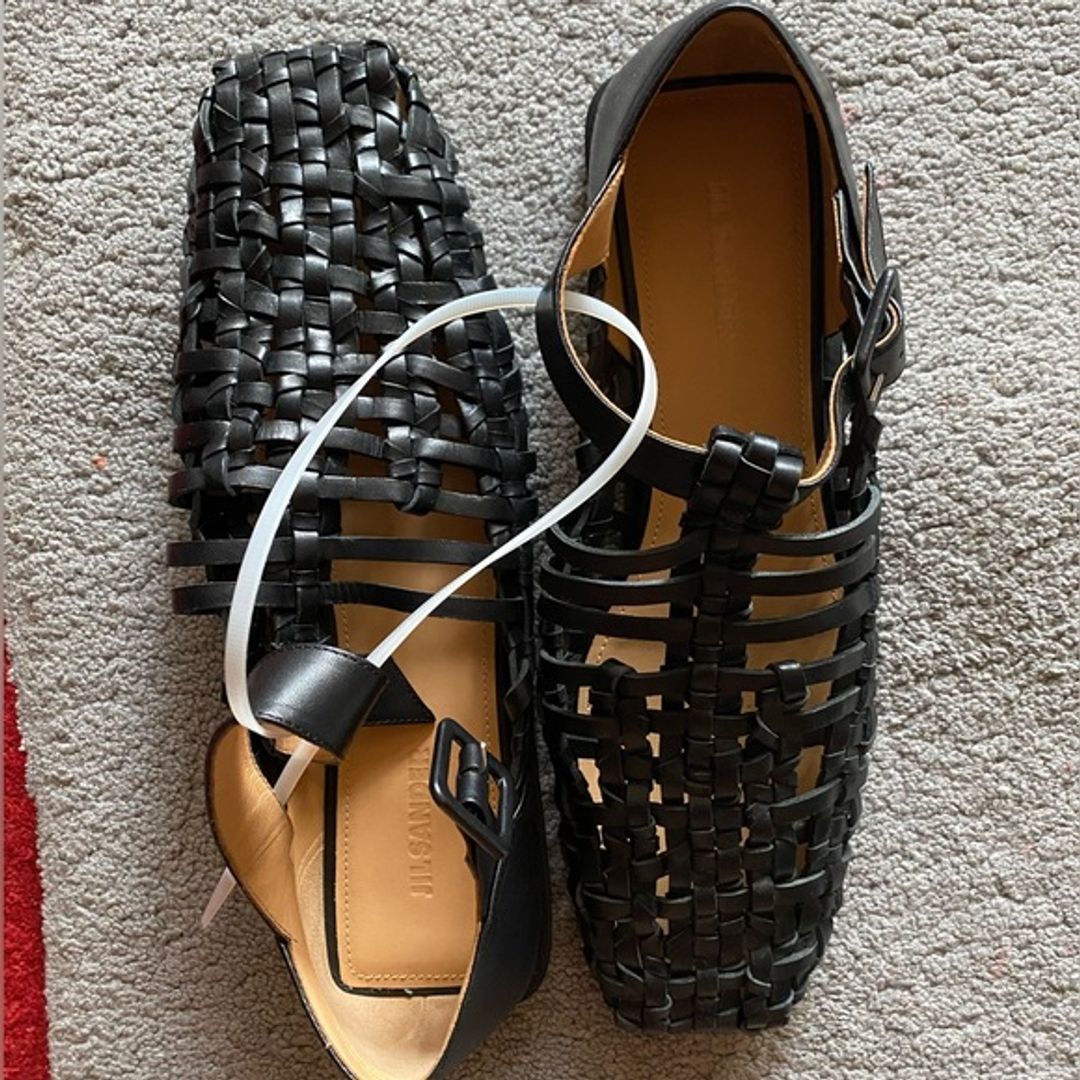 Jil Sander Shoes flats woven leather