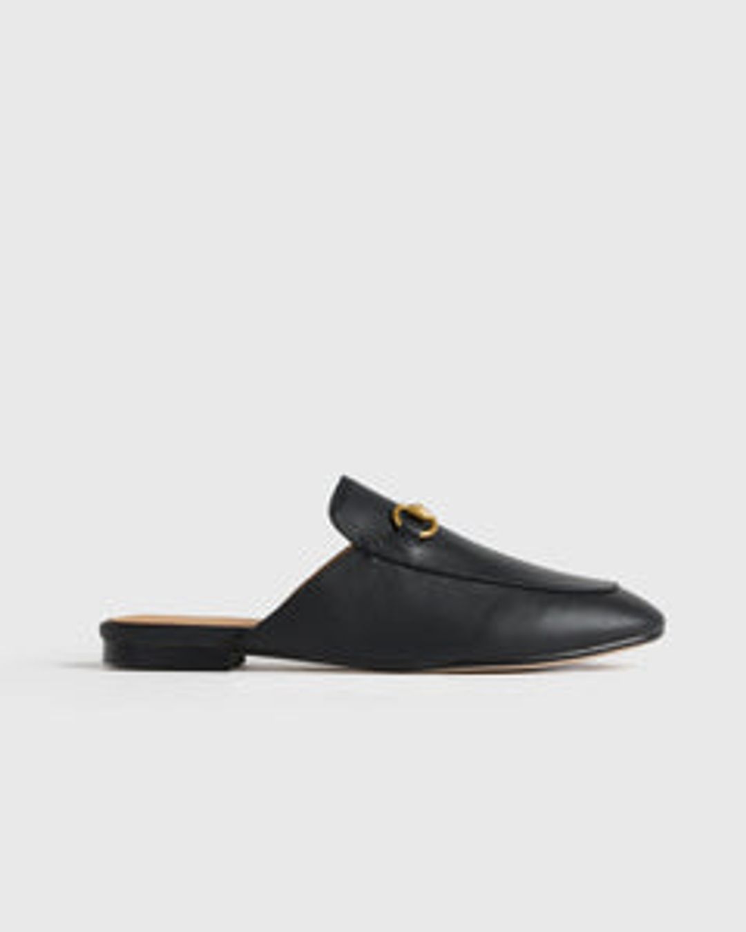 Italian Leather Horsebit Loafer Mule #3
