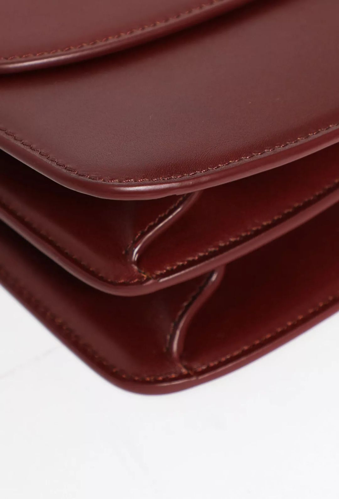 The Row Sofia 10 Small Leather Tote Bag In Red